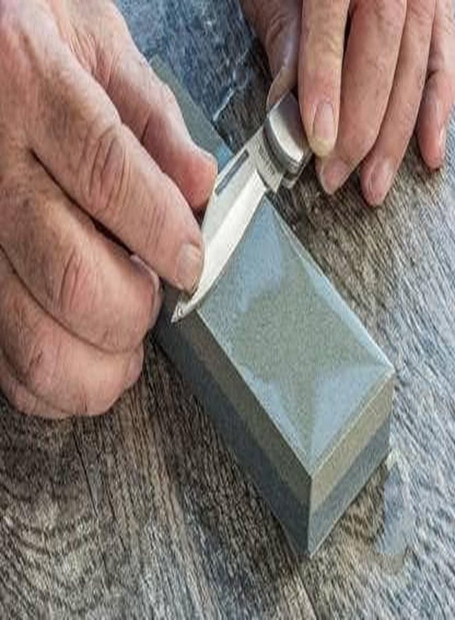 fASHRAMP Sharpening Stones, Whetstone Sharpener Stone with Plastic Base and Non-Skid Bottom (Random Color) - Image 4